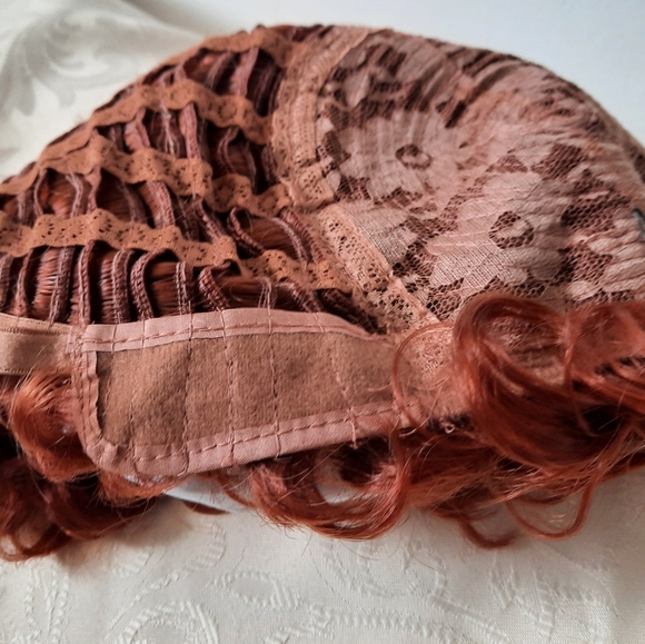 Rust Color Pixi Cut Curly Wig - Picture 5 of 5